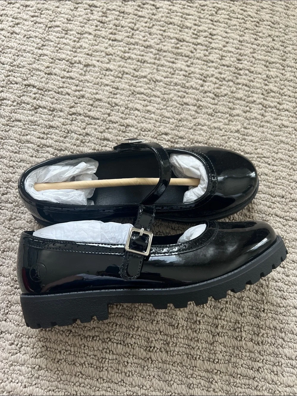 Girls' Black Patent Mary Jane Shoes